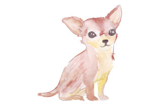 Chihuahua in Watercolor Style: Crafts for Dog Lovers
