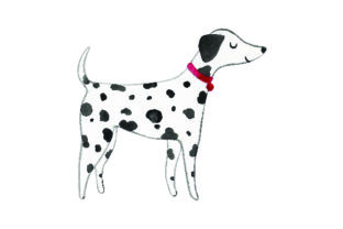 Dalmatian - Watercolor: Crafts Dog Design