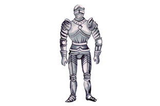 Medieval Knight in Watercolor: Crafts & Designs Amp