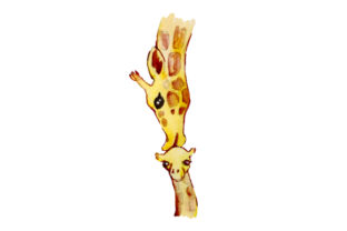 Mom and Baby Giraffe Watercolor Style Embroidery Review
