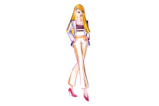 Office Style Watercolor Sketch for Beauty & Crafts