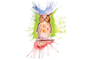 Owl Watercolor Crafts for Animal-Inspired Branding