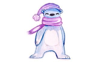 Using Polar Bear Son in Watercolor for Animal Crafts
