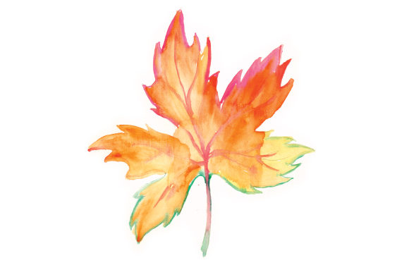 Watercolor Autumn Leaf for Australian Crafts